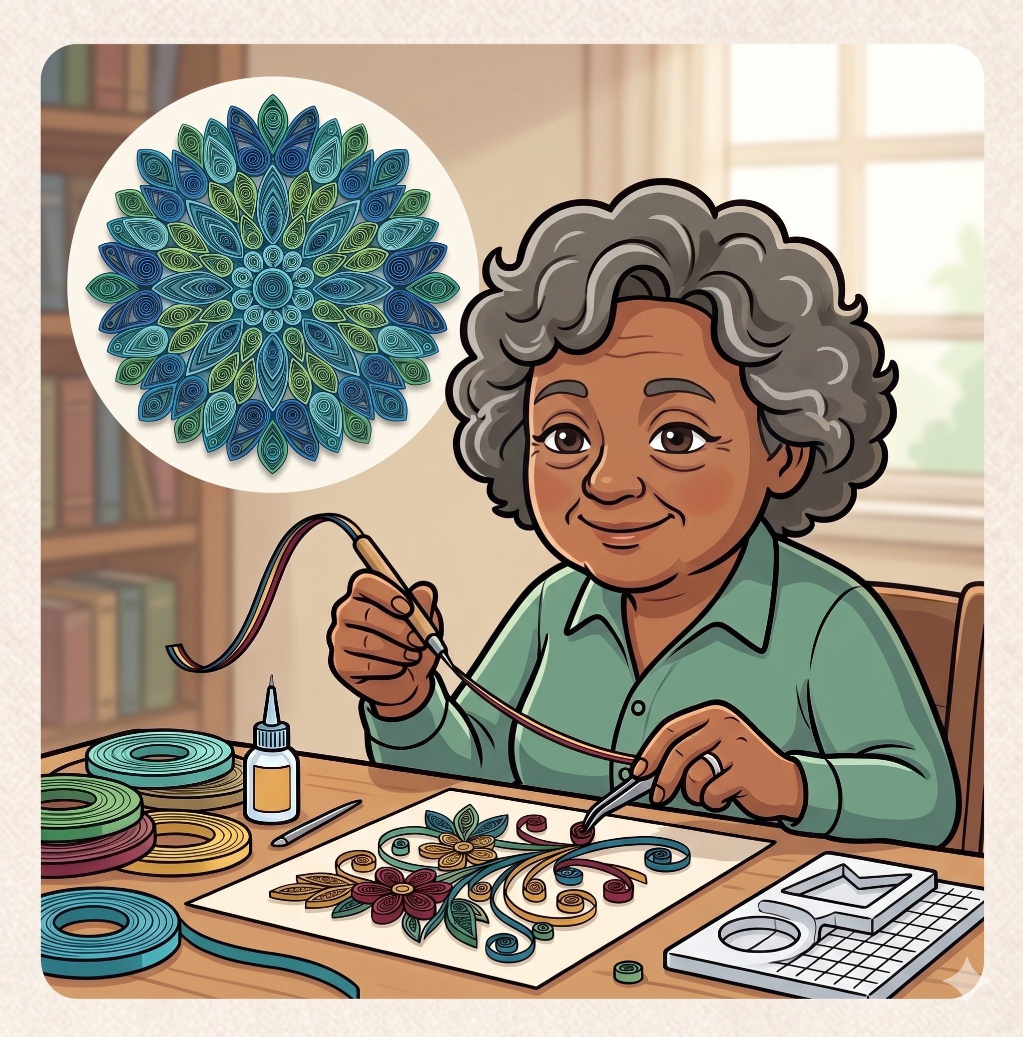Sylvita teaching quilling